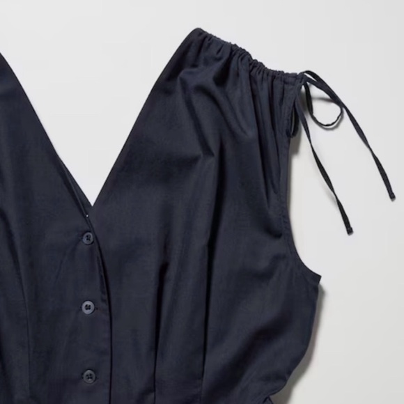 Uniqlo Women's Dark Blue Maxi Dress - Picture 3 of 7